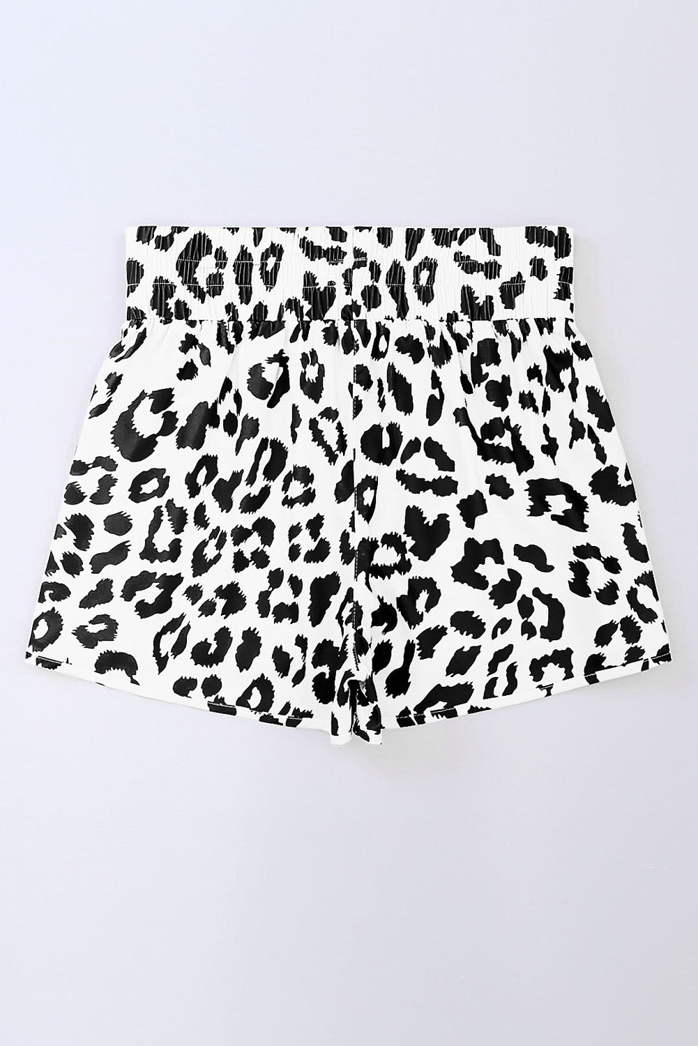 Beau Blue Leopard High Waisted Athletic Shorts